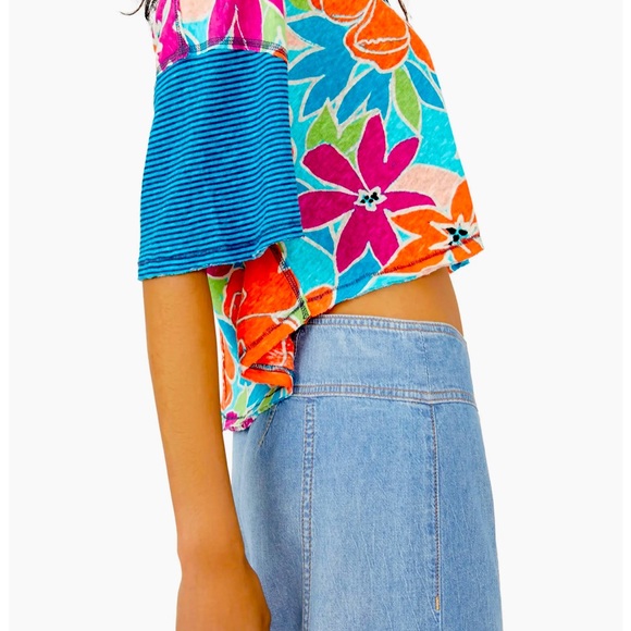 NWT Free People On A Boat Boxy Crop Polo Top Size Small - Picture 5 of 7